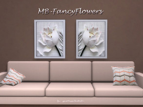 Sims 4 — MB-FancyFlowers by matomibotaki — MB-FancyFlowers, modern and stylish flower painting, comes in 2 matching parts