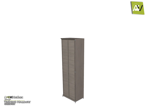 Sims 4 — Trevino Shoe Closet Long With Closed Accordion Door by ArtVitalex — - Trevino Shoe Closet Long With Closed