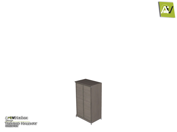 Sims 4 — Trevino Shoe Closet Short With Closed Accordion Door by ArtVitalex — - Trevino Shoe Closet Short With Closed