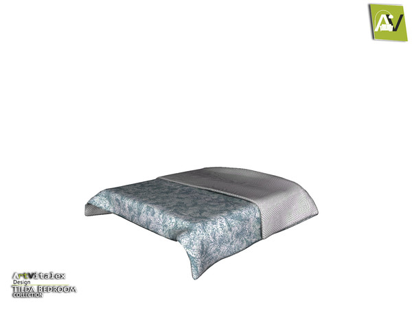 Sims 3 — Tilda Bed Blanket by ArtVitalex — - Tilda Bed Blanket - ArtVitalex@TSR, Aug 2019