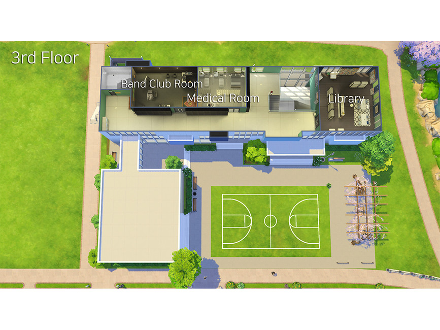 The Sims Resource - Blue High School