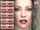 Sims 4 — Monica lipstick by BAkalia — :) Lipstick for women who are energetic. 2 types: strong and stronger ;) 5 colours