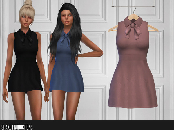 Sims 4 — ShakeProductions 303 - Dress by ShakeProductions — Full Body/Short Dresses New Mesh All LODs 12 Colors 
