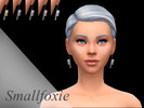 Sims 4 — Knife earrings by SmallFoxie — Knife earrings. -5 metallic colors