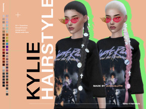Sims 4 — Leahlillith Kylie Hair by Leah_Lillith — Kylie Hair All LODs Smooth bones Custom CAS thumbnail Works with hats