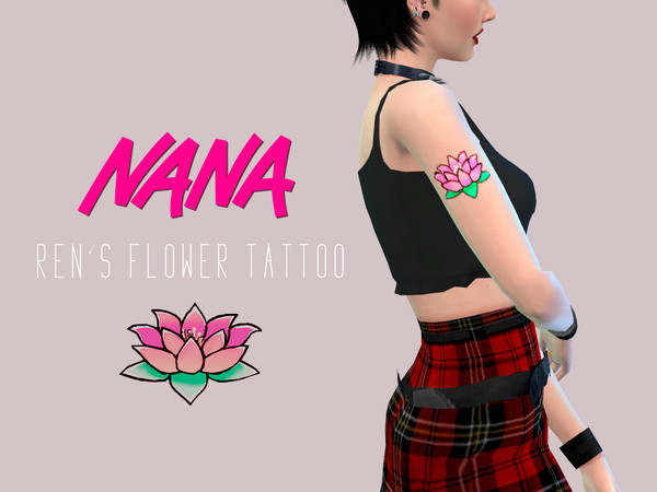 15pcs Cosplay Costume Nana Osaki Lotus Flower Temporary Tattoo Body Sticker   eBay