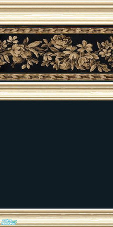 Sims 2 — jsf2GoldFloral PL by jsf — From jsf Designs, a richly burnished, floral border with soft black velvet in my