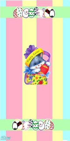 Sims 2 — easter pastel wallpaper - easter9 by thenoble1 — a lovely pastel wallpaper for your festive sim home