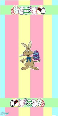 Sims 2 — easter pastel wallpaper - easter5 by thenoble1 — a lovely pastel wallpaper for your festive sim home