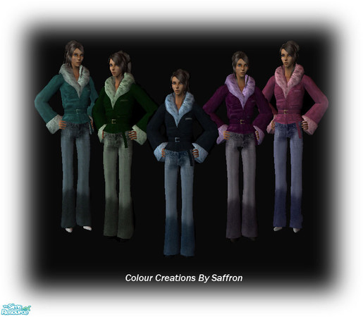 Sims 2 — Colour Creations By Saffron by Saffronzoe — For anyone looking to give their Sims the best in trendy and stylish
