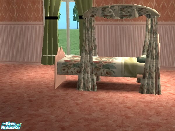 Sims 2 — Rusty Rose Bedroom - Single Bed by ead425 — 