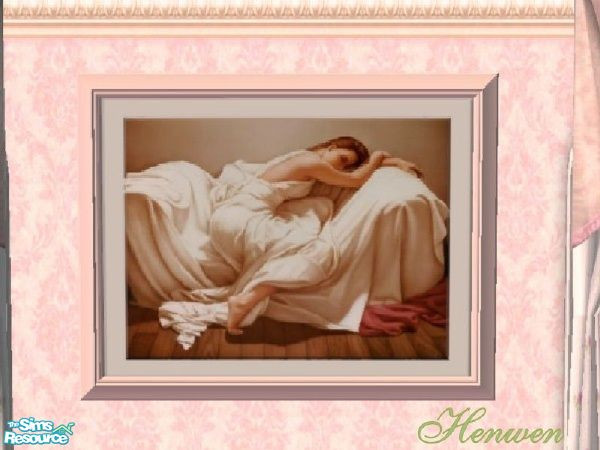 Sims 2 — In The Pink Painting Of Woman by Henwen — 