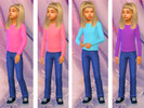 Sims 4 — Children's Long Sleeve Shirt Recolor by CringeyAnimeLover666 — 9 swatches and a base game recolor