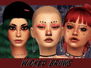 Sims 4 — Wicked Eyebrows by CosmicCC — Check out my tumblr for CC exclusive to my blog: https://cosmiccs4.tumblr.com/