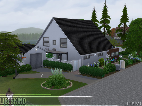 Sims 4 — Libeskind by TomDean — Modern residential build inspired by contemporary european prefab house architecture.