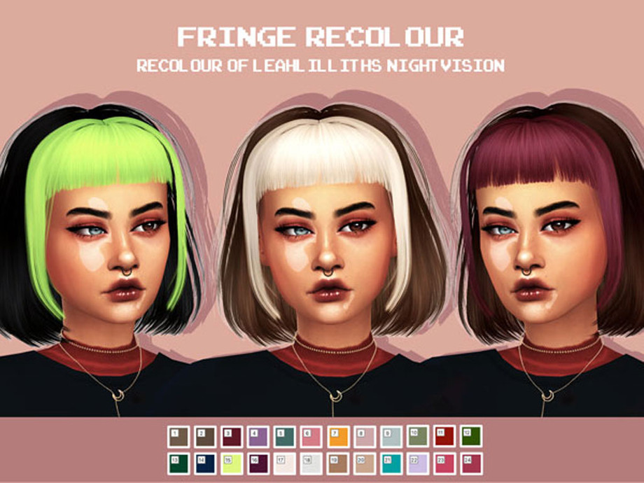 The Sims Resource Leahlillith Nightvisionhair Fringe Recolour Mesh