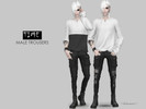 Sims 4 — TIME - Combat trousers by Helsoseira — Style : 2 pockets front combat trousers Name : TIME Sub part Type : Pants