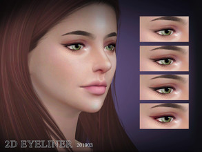 Sims 4 — S-Club LL ts4 eyeliners 201903 by S-Club — Eyeliners with lashes,7 swatches, hope you like, thank you.
