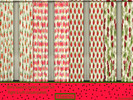 Sims 4 — Berry Sweet Country Curtain set by xSarahsShadyx — Sweet and juicy strawberries adorn these cute country