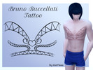 Sims 4 — Bruno Buccellati's Tattoo [JoJo's Bizarre Adventure] by iGotFleas — Can be found in tattoos, should work for