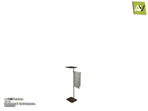 Sims 4 — Dussault Towel Holder Stand by ArtVitalex — - Dussault Towel Holder Stand - ArtVitalex@TSR, Sep 2019