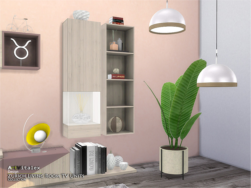 The Sims Resource Zurich Living Room TV Units