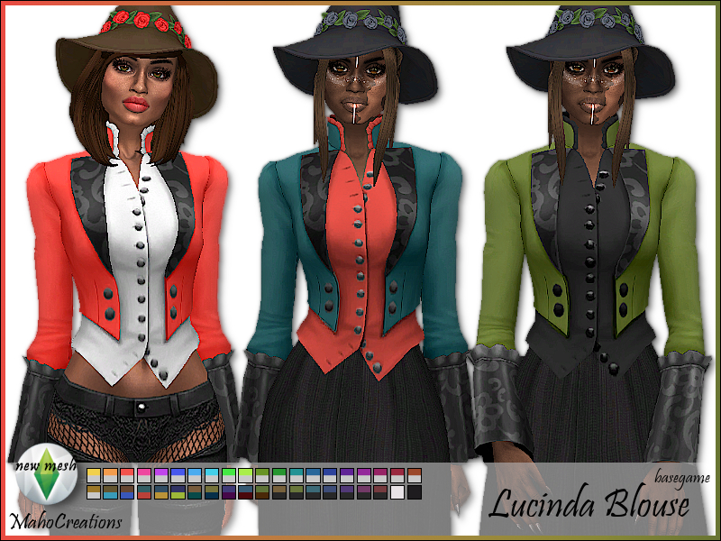 The Sims Resource - Lucinda Blouse