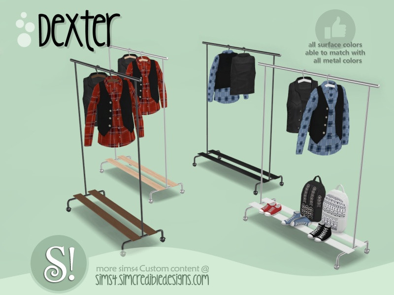 The Sims Resource Dexter clothes rack