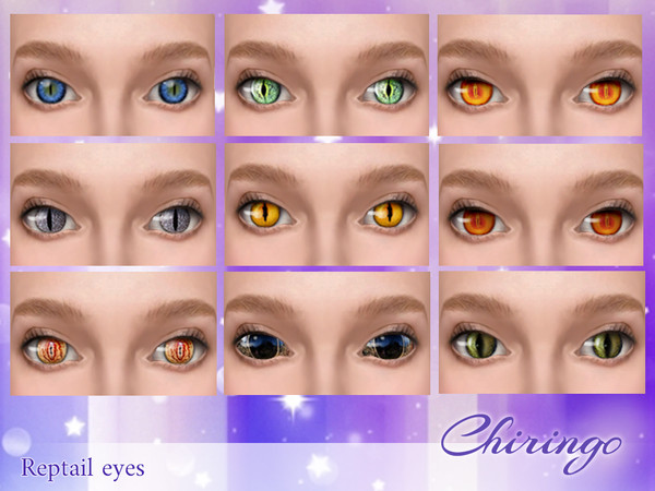 Sims 4 — Chiringo reptile eyes by chiringo-chan — These reptile eyes are great for fantasy inspired characters eg. alien,