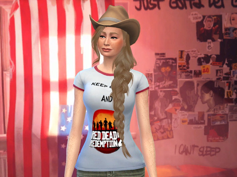 Sims 4 The Sims Resource | Keep Calm and Red Dead Redemption t-shirt by TSR Creator