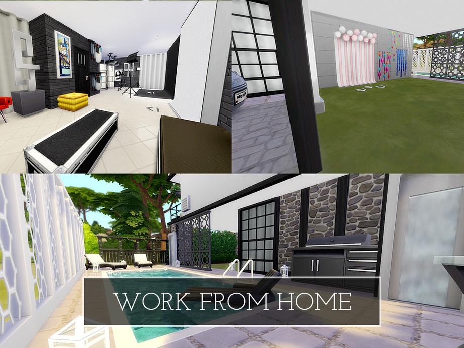 The Sims Resource - Work From Home - Photo Studio / Flat