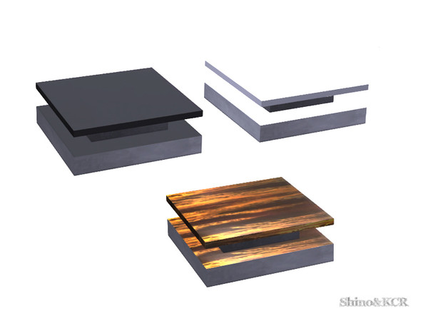 Sims 4 — Living Rose - Coffee Table by ShinoKCR — Furniture Set inspired by Ligne Rose 