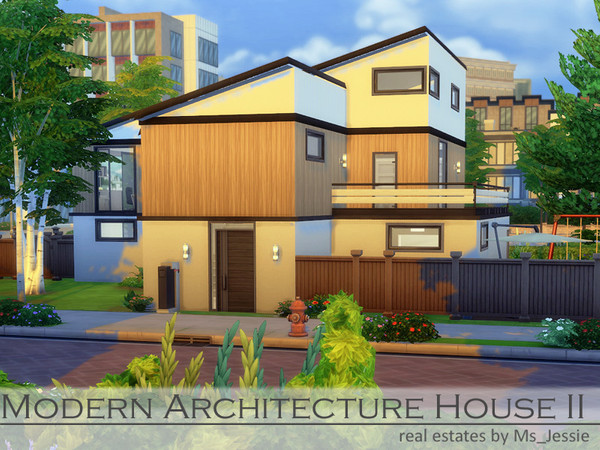 Sims 4 — Modern Architecture House II by Ms_Jessie — A modern architecture house, wich was build for a family with two