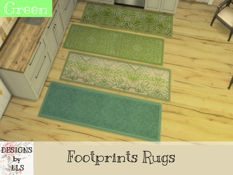 The Sims Resource Footprints GREEN Rugs