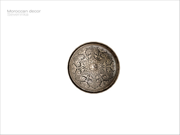 Sims 4 — [Moroccan decor] - metal tray by Severinka_ — Metal tray From the set 'Moroccan decor' Build / Buy category: