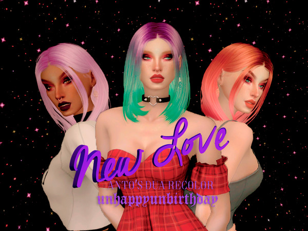 Sims 4 — New Love (Recolor) - Mesh needed by unhappyunbirthday — 50 swatches custom thumbnail Mesh by Anto needed