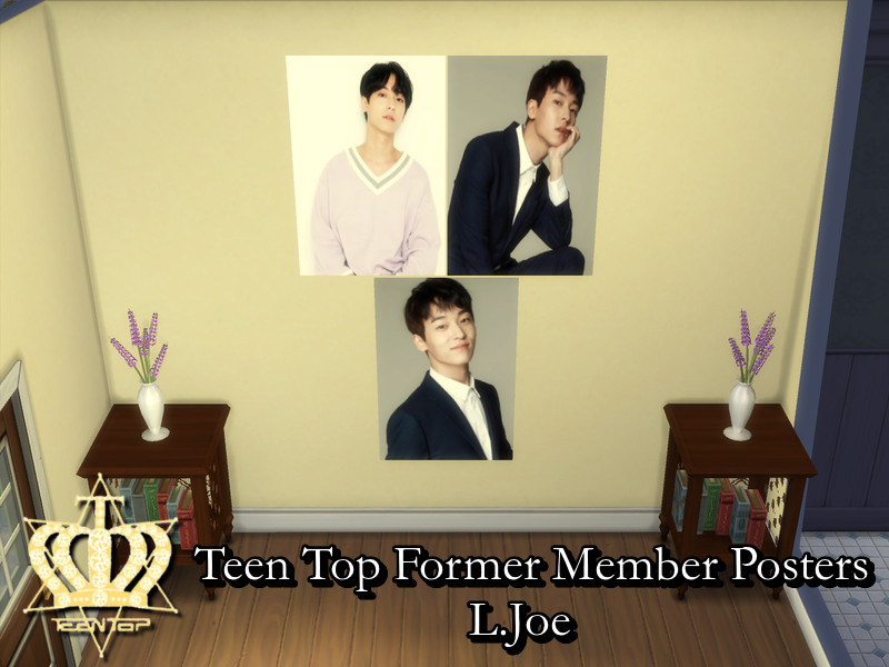 Sims 4 Teen Top Posters Set 5 (Former Member) by PhoenixTsukino