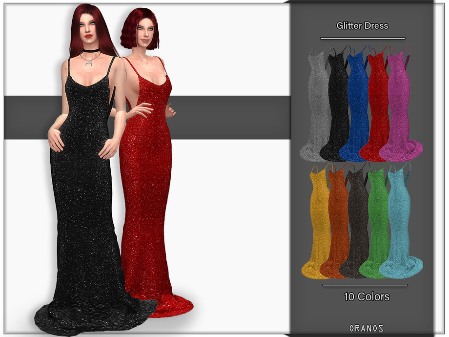 The Sims Resource Glitter Dress