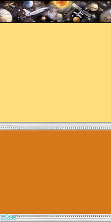 Sims 2 — Infinity and beyond 2 tone - Orange by fionnababygirl — no cost walls for the cash strapped sim. by