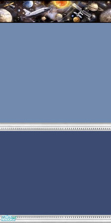 Sims 2 — Infinity and beyond 2 tone - Blue by fionnababygirl — no cost walls for the cash strapped sim. by fionnababygirl