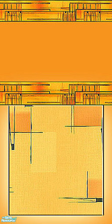 Sims 2 — Modern Bright Kitchen - Wall by TheNumbersWoman — Wall for the Bright Kitchen Set