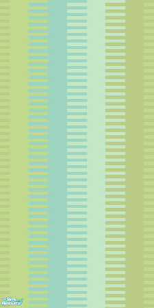 Sims 2 — Comb Wall Set - Green by s00z — 