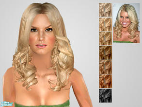 Sims 2 — Glamour - Red Carpet by ChazDesigns — A flowy and curly hairstyle as seen on Jessica Simpson at the ACE Awards