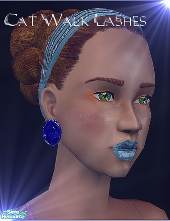 Sims 2 — Cat Walk Lashes by Lanebran — Firey Fashion lashes.