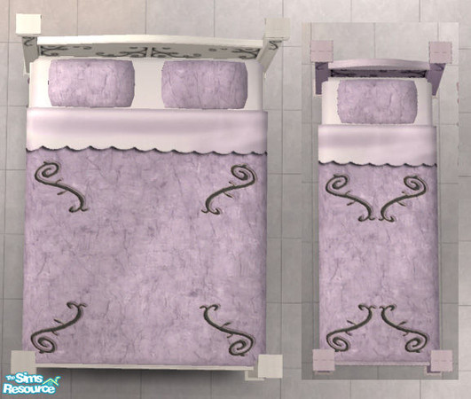 Sims 2 — Storybook Match recolor -  Purple beddin by Simaddict99 — purple bedding to match the Storybook theme
