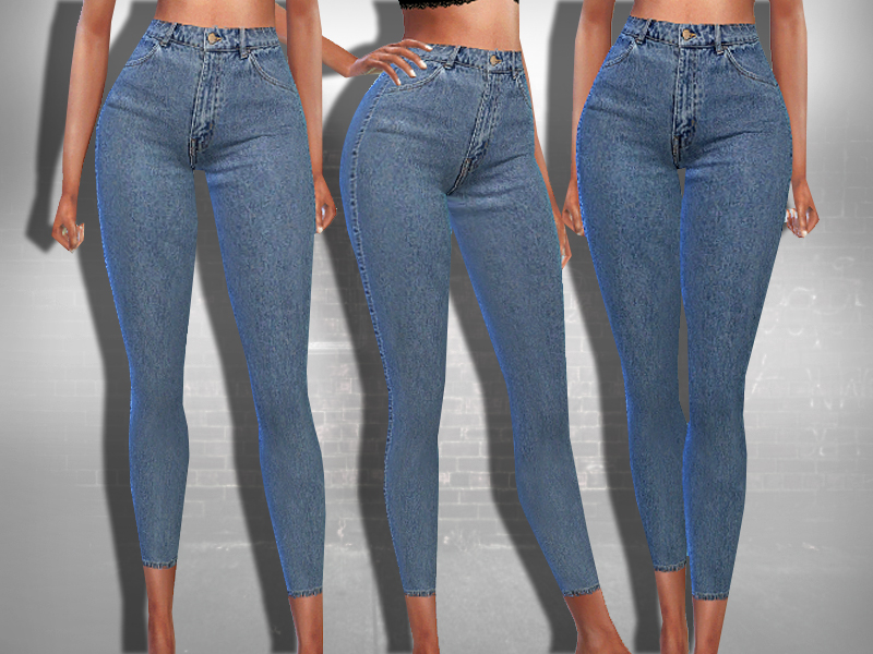 The Sims Resource - Ankle Style Skinny Fit Jeans