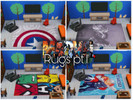 Sims 4 — Marvel Rugs pt1 by Dessyjxo — 6 swatches of Marvel Avenger Rugs - pt 1