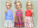 Sims 4 — Toddler Dresses Collection P112 [NEEDS TODDLER STUFF] by lillka — Toddler Dresses Collection P112 3 styles YOU