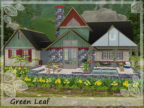 Sims 3 — Green Leaf by timi722 — The Green Leaf is a home for a medium family. Landscaped outdoor area with yellow