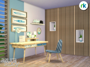 Sims 4 — Nikadema Azura Study by nikadema — Hi, simmers! This is the second part of the azura series. A study / office